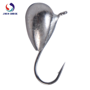 สีเดิม Tungsten Drop Ice Jig Fishing Sinkers ในสต็อก