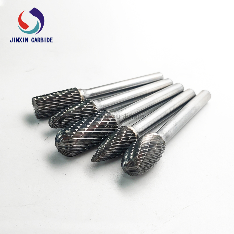 คุณภาพสูงสุด 5pcs ทังสเตนคาร์ไบด์โบกมือโรตารี่ชุดพร้อมกล่องพลาสติกแบบวงกลม