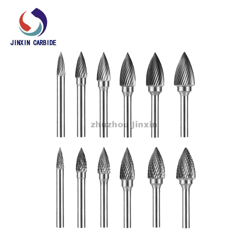 รูปร่างต้นไม้ประเภท G ที่มีปลายแหลม Tungsten Carbide Burrs 