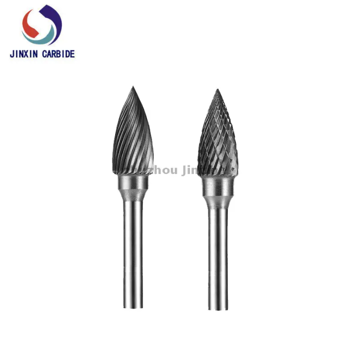 รูปร่างต้นไม้ประเภท G ที่มีปลายแหลม Tungsten Carbide Burrs 