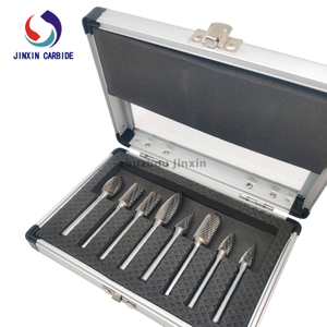 6mm Shank 8pcs Tungsten Carbide Burr ชุดอลูมิเนียม